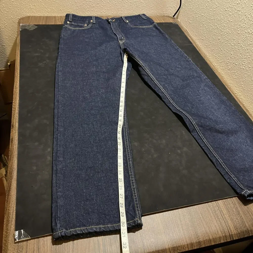 Vintage Levis 505 Jeans Mens 36x30 Blue Denim Regular Fit Straight Leg New Tags